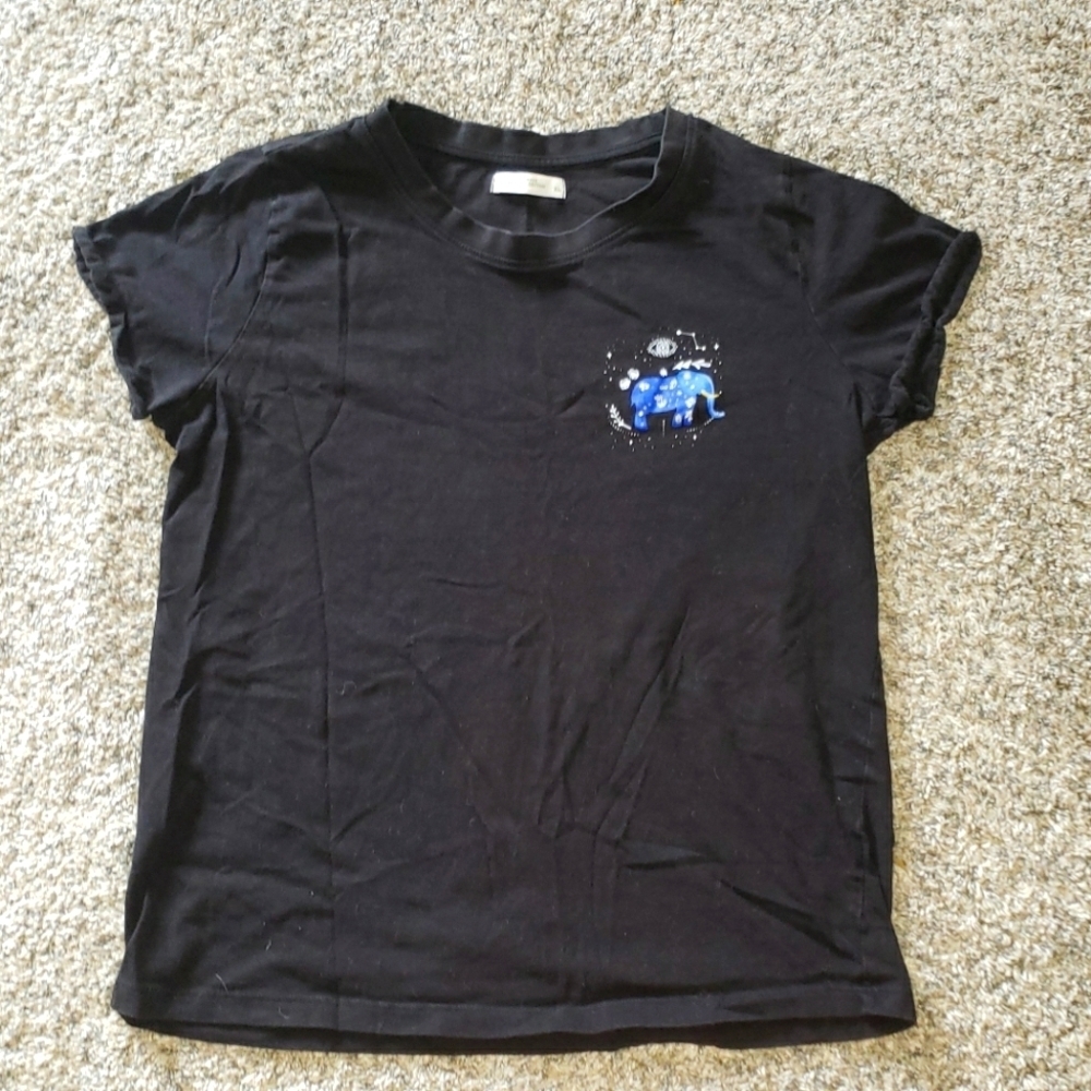 Reserved| Organic Cotton Short Rolled-up Sleeve Tee